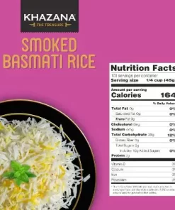 Alternative view of Khazana Smoked Basmati Rice -10 lbs Pallet